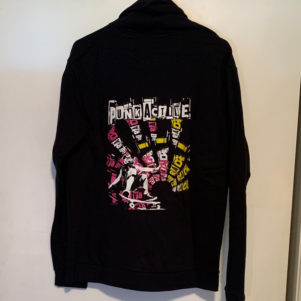 Punk Active‎ Get Rad Custom Original Black Hoodie Multiple sizes